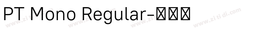 PT Mono Regular字体转换